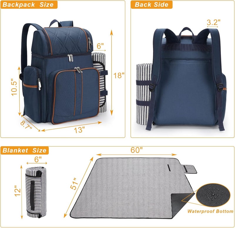 TwentyNext Insulated Picnic Backpack for 4 Persons - Image 2